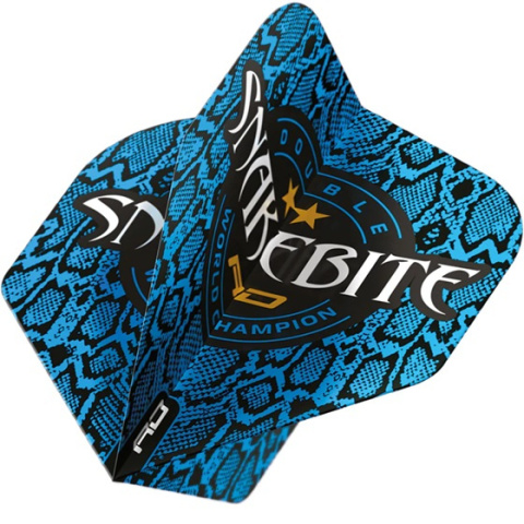 Red Dragon SNAKEBITE HARDCORE IONIC BLUE LOGO STANDARD DART FLIGHTS Red Dragon SNAKEBITE HARDCORE IONIC BLUE LOGO STANDARD DART FLIGHTS
