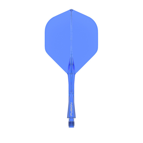 Winmau Fusion Integrated Flight & Shaft System Fluoro Azure Blue