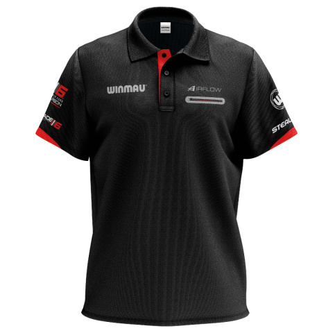Winmau Pro-Line Polo Black Winmau Pro-Line Polo Black