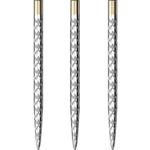 Mission Laser Plus Steel Tip Multi Logo Silver 32/38 mm