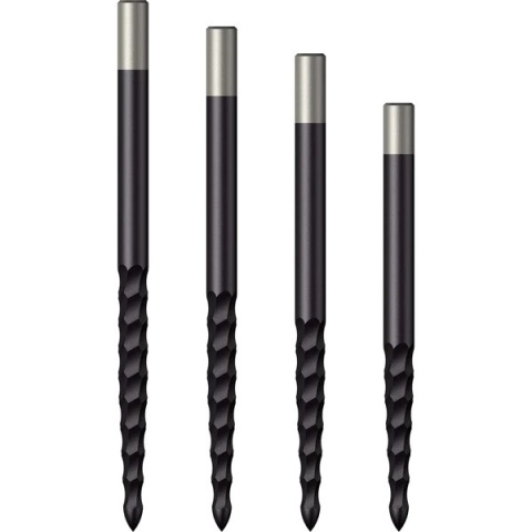 Mission Lunar FS Dart Points Rough Cut Black 32/36/38/40 mm Mission Lunar FS Dart Points Rough Cut Black 32/36/38/40 mm