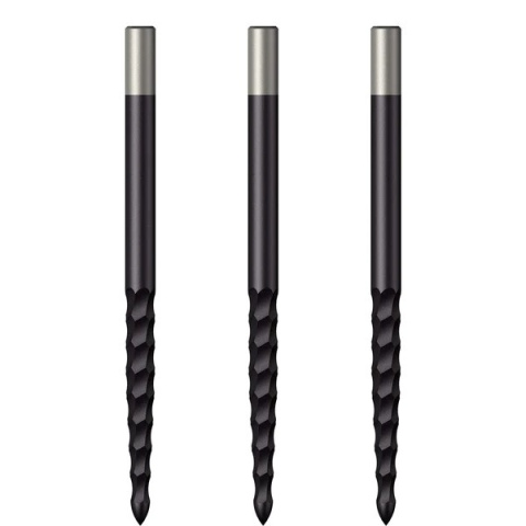 Mission Lunar FS Dart Points Rough Cut Black 32/36/38/40 mm Mission Lunar FS Dart Points Rough Cut Black 32/36/38/40 mm