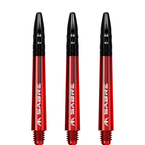 Mission Sabre Shafts - Red - Black Top Mission Sabre Shafts - Red - Black Top