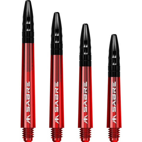 Mission Sabre Shafts - Red - Black Top Mission Sabre Shafts - Red - Black Top