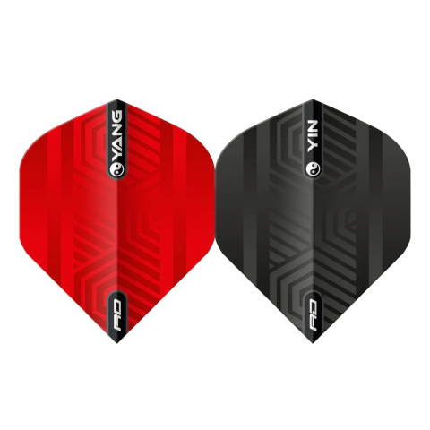 RED & BLACK YIN YANG STANDARD FLIGHTS RED & BLACK YIN YANG STANDARD FLIGHTS