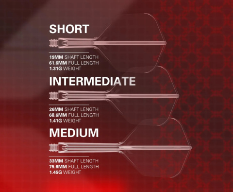 Target K-Flex Shaft&Flight System Red no6 mini standard Target K-Flex Shaft&Flight System Red no6 mini standard