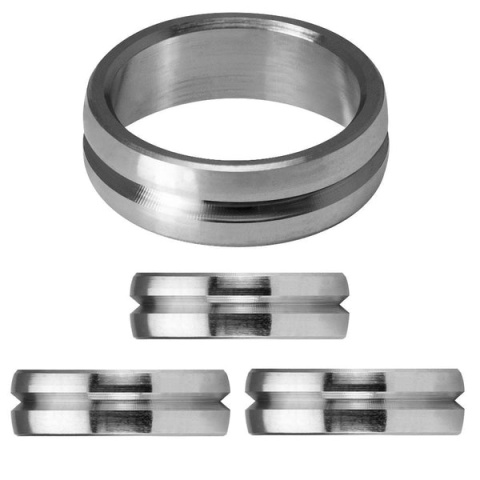 Mission F-Lock Titanium Rings - Flight Lock - Pack 3 - Silver Titanium