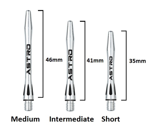 Winmau Astro Aluminium Dart Shaft Black