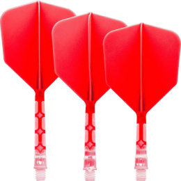 CUESOUL ROST T19 INTEGRATED DART FLIGHTS - Big Wing - Red