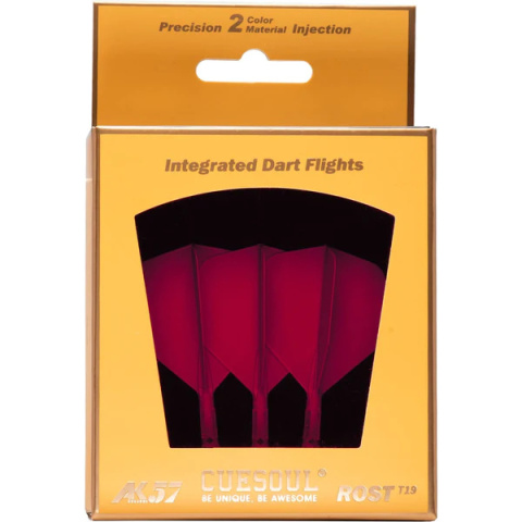 CUESOUL ROST T19 INTEGRATED DART FLIGHTS - Big Wing - Red CUESOUL ROST T19 INTEGRATED DART FLIGHTS - Big Wing - Red
