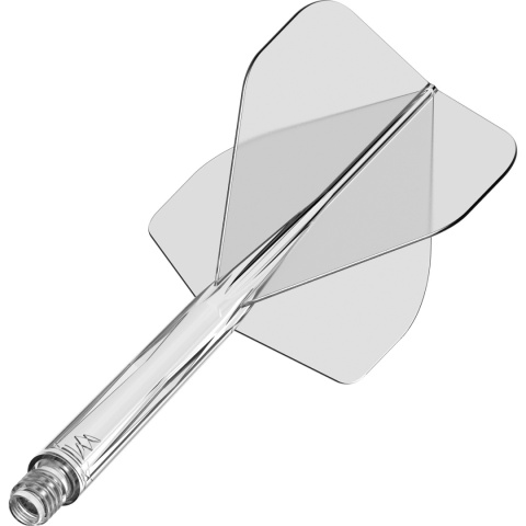 Mission Force 90 Moulded Flight & Shaft No2 Standard Clear Mission Force 90 Moulded Flight & Shaft No2 Standard Clear