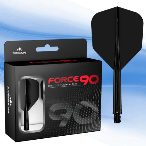 Mission Force 90 Moulded Flight & Shaft No6 Mini Standard Black