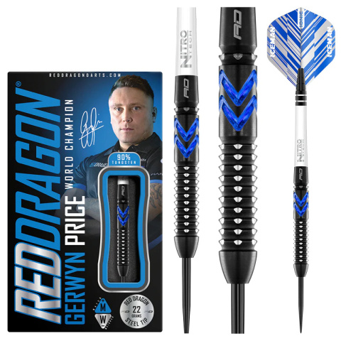 Red Dragon Gerwyn Price Blue Ice SE 90% - 22/24/26g Red Dragon Gerwyn Price Blue Ice SE 90% - 22/24/26g