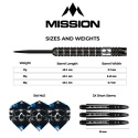 Mission Shaun McDonald Black PVD - 21/23/25g - 95% Wolfram