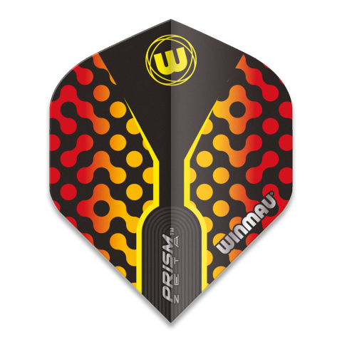 Winmau Prism Zeta Black, Yellow & Red Flight Winmau Prism Zeta Black, Yellow & Red Flight